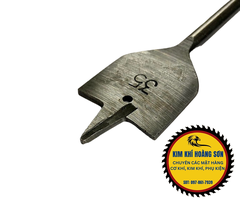 Mũi khoan gỗ đuôi cá chuôi lục giác 6.35mm, Mũi khoét gỗ có đầu định tâm dài 150mm hợp kim siêu bền