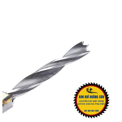 Mũi khoan gỗ 2 tầng có đầu nhọn định tâm chiều dài 70/100mm lắp máy khoan đầu kẹp chuôi 10mm