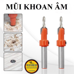 Mũi khoan mồi âm vít gỗ 2 tầng 3-4mm chất liệu thép cứng cao cấp, Mũi khoét âm hợp kim loạt tốt