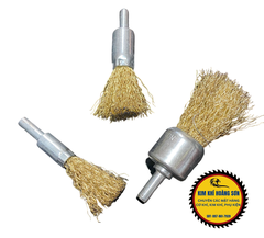Chổi đánh rỉ sắt rỉ sét inox dạng bút chuôi 6mm lắp máy khoan cầm tay