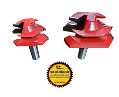 Mũi phay gỗ ghép góc vuông, Mũi soi ghép ván 45 độ chất liệu hợp kim phủ Teflon chịu nhiệt tốt