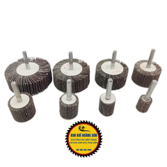 Nhám Trụ, Nhám Chuôi, Nhám Cà Rem Đường Kính Từ 20 Đến 60mm Chuôi 6mm Đánh Bóng Inox