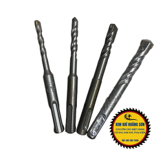 Mũi khoan bê tông 2 cạnh 6-12mm dài 110mm, Khoan tường Nicholson chuôi gài phủ Titanium chịu lực tốt