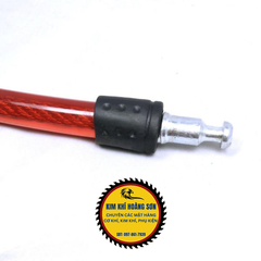 Khoá dây cáp ổ khóa dây chống cắt chống trộm xe đạp xe máy nhà cửa, khóa dài 65cm chắc chắn dễ sử dụng kèm 2 chìa