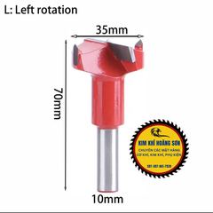 Mũi khoan gỗ TCT, Khoan dàn Tideway liên kết bản lề chốt gỗ ốc cam CNC Đen-R, Đỏ-L hợp kim cao cấp