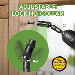 Đầu Lục Giác Nối Dài Chuyển Hướng Bắn Vít Góc 20 Độ Có Nam Châm Từ Tính 1/4" Tháo Lắp Nhanh Tiện Lợi
