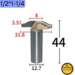 Mũi soi huỳnh ván Cong CNC dao phay huỳnh cửa pano Tideway cao cấp cốt trục 12.7mm