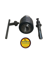 Đầu kẹp mũi khoan măng ranh ren 13mm kẹp mũi khoan đường kính từ 1.5mm đến 13mm, đầu vặn và đầu có trục nối, khóa đi kèm