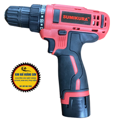 Máy khoan pin 12V SUMIKURA SU121, Máy Khoan Vặn Vít Dùng Pin 2 Chức Năng, Không Chổi Than, Kèm Pin Sạc Và Mũi Cr-V 65mm