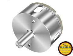 Mũi khoan kính gạch men cao cấp khoan đá cứng đường kính từ 28mm - 60mm, đầu mũi phủ kim cương dày khoan sắc bén