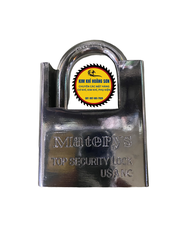 Ổ khóa cửa treo chống cắt Materys size 50mm - 60mm giá rẻ chống trộm, chống đập hiệu quả kèm 3 chìa