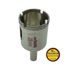 Mũi khoan kính, gạch men, khoan đá lỗ tròn đường kính từ 32mm - 120mm, đầu mũi phủ hạt kim cương sắc bén