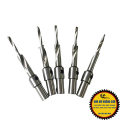 Mũi khoan gỗ 2 tầng có đầu nhọn định tâm chiều dài 70/100mm lắp máy khoan đầu kẹp chuôi 10mm