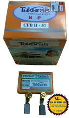 Chổi than carbon Takaras cao cấp thay thế các loại máy hộp 2 chiếc, các mã cho các loại máy khoan, máy cắt, máy mài