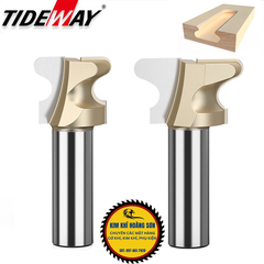 Mũi phay tay nắm âm gỗ cốt trục 12.7mm, mũi soi rãnh khoét cánh tủ TIDEWAY cao cấp hợp kim sắc bén