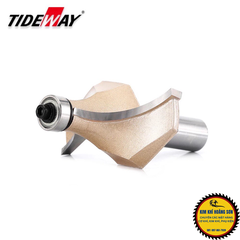Mũi phay gỗ bo lõm R mũi soi lồi gỗ có bi Tideway cao cấp cốt to 12.7mm lắp máy cầm tay và trục đứng