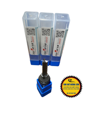 Mũi phay CNC cắt gỗ, Dao phay 3 cánh thẳng TCT Tideway cốt trục 12.7mm chất liệu hợp kim C45 cao cấp