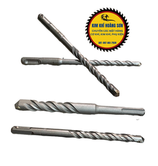 Mũi khoan bê tông tường 2 cạnh dài 6 - 16mm x 160mm, Mũi khoan bê tông 2 chấu Soyi phủ titanium chịu lực tốt