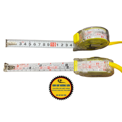 Thước mét, Thước kéo, Thước rút cao cấp, Thước lỗ ban phong thuỷ chiều dài 5m có dây đeo tiện lợi