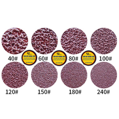 Combo 10 tấm giấy nhám tròn tự dính đường kính 100mm, độ nhám P40-P320, Giấy ráp tròn đánh bóng gỗ, sắt, kim loại