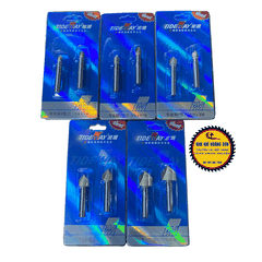 Mũi phay gỗ alu cnc vát 90 độ chữ V không bi Tideway cao cấp cốt chân bé 6.35mm