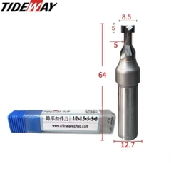 Mũi phay gỗ CNC chốt nhựa liên kết U Mũi Tạo Rãnh chữ T Tideway cao cấp cốt trục 12.7mm