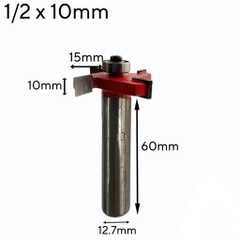 Mũi phay gỗ, Mũi soi cuốc 4 cánh có bi cao cấp chân to 12.7mm, hợp kim siêu bền, chịu nhiệt tốt