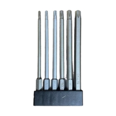 Bộ Mũi Lục Giác, Lục Bông (Bi), Hoa Thị, Vít Bake từ tính dài 65mm/100mm - Chuôi lục giác 6.35mm