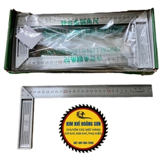 Thước ke góc vuông 30cm chất liệu thép không gỉ FEIBAO, Thước vuông góc kim loại sử dụng đo đạc trong nhiều ngành nghề