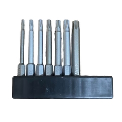 Bộ Mũi Lục Giác, Lục Bông (Bi), Hoa Thị, Vít Bake từ tính dài 65mm/100mm - Chuôi lục giác 6.35mm