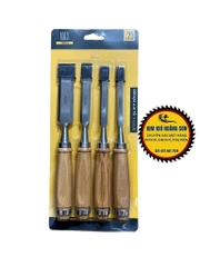 Bộ 4 mũi đục gỗ cầm tay MAXTOOL kích thước 10/12/15/24mm có độ bền, chịu lực cao tránh cong vênh, đảm bảo an toàn