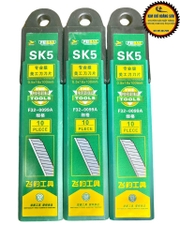 Lưỡi dao rọc giấy lớn dài 100mm hộp 10 lưỡi dao, Lưỡi dao trổ to cắt giấy FEIBAO chất liệu thép tốt