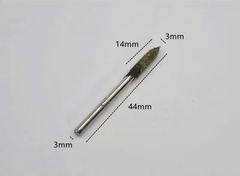 Combo 10 Mũi mài cao su trục 3mm đầu mài hình đạn, trụ đánh bóng nhựa thạch cao, rỉ sét bề mặt inox