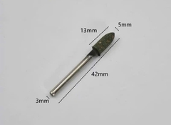 Combo 10 Mũi mài cao su trục 3mm đầu mài hình đạn, trụ đánh bóng nhựa thạch cao, rỉ sét bề mặt inox