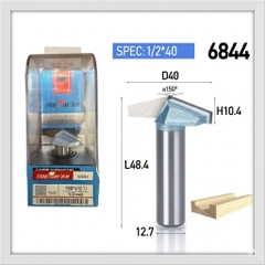Mũi phay cnc gỗ 150 độ chữ V alu không bi Tideway cao cấp cốt trục 12.7mm