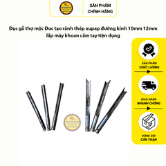 Đục gỗ thợ mộc mũi đục rãnh đường kính 10mm 12mm tiện bằng thép xupap ô tô cao cấp lắp máy khoan cầm tay tiện dụng