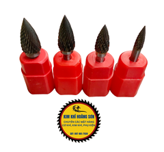 Mũi mài khắc kim loại trục 6mm đường kính đầu mũi từ 6 - 16mm, Mũi doa gỗ, nhựa, nhôm, inox siêu bền