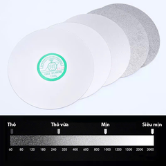 Đá mài kính, kim cương đường kính 150mm, Lưỡi đĩa mài hợp kim cao cấp lỗ trục 12.7mm ít gây tiếng ồn