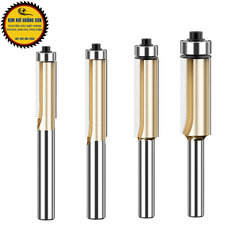 Mũi soi gỗ thẳng CNC lấy nền TIDEWAY phay gỗ cốt bé 6,3mm có bi sử dụng cho máy phay, máy cắt CNC