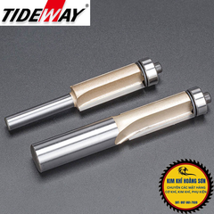 Mũi soi gỗ thẳng CNC lấy nền TIDEWAY phay gỗ cốt bé 6,3mm có bi sử dụng cho máy phay, máy cắt CNC