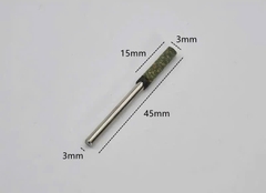 Combo 10 Mũi mài cao su trục 3mm đầu mài hình đạn, trụ đánh bóng nhựa thạch cao, rỉ sét bề mặt inox