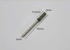 Combo 10 Mũi mài cao su trục 3mm đầu mài hình đạn, trụ đánh bóng nhựa thạch cao, rỉ sét bề mặt inox