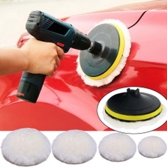Phớt nỉ lông cừu 3M đường kính 100 - 150mm dụng cụ chuyên dùng đánh bóng xe máy, ô tô xe hơi cao cấp