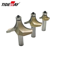 Mũi phay gỗ bo lõm R mũi soi lồi gỗ có bi Tideway cao cấp cốt bé 6.35mm lắp máy cầm tay và trục đứng