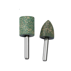 Mũi mài cao su trục 6mm đầu mài cao su hình đạn, trụ đánh bóng gỗ nhựa thạch cao, rỉ sét bề mặt inox
