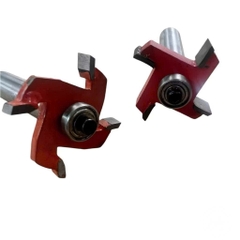 Mũi phay gỗ, Mũi soi cuốc 4 cánh có bi cao cấp chân to 12.7mm, hợp kim siêu bền, chịu nhiệt tốt