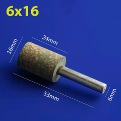 Mũi mài cao su trục 6mm đầu mài cao su hình đạn, trụ đánh bóng gỗ nhựa thạch cao, rỉ sét bề mặt inox