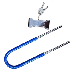 Khoá Chữ U Dài 34 - 42cm HengLong, Khoá Cửa Kính Cường Lực, Khóa Xe Nhiều Nấc Điều Chỉnh Bảo Vệ Gia Đình