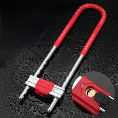 Khoá Chữ U Dài 34 - 42cm HengLong, Khoá Cửa Kính Cường Lực, Khóa Xe Nhiều Nấc Điều Chỉnh Bảo Vệ Gia Đình