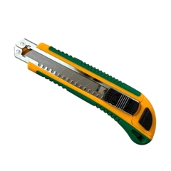 Dao rọc giấy to FEIBAO lưỡi dao sắc 18mm, Dao trổ giấy cắt rạch đa năng thép không gỉ, độ cứng cao sử dụng trên nhiều vật liệu (kèm 5 lưỡi dao)